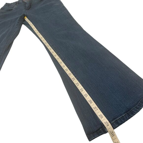 Smith’s Y2K Bootcut Jeans Size 6 Mid Rise Straight Leg Vintage Dark Wash Denim - Picture 5 of 10